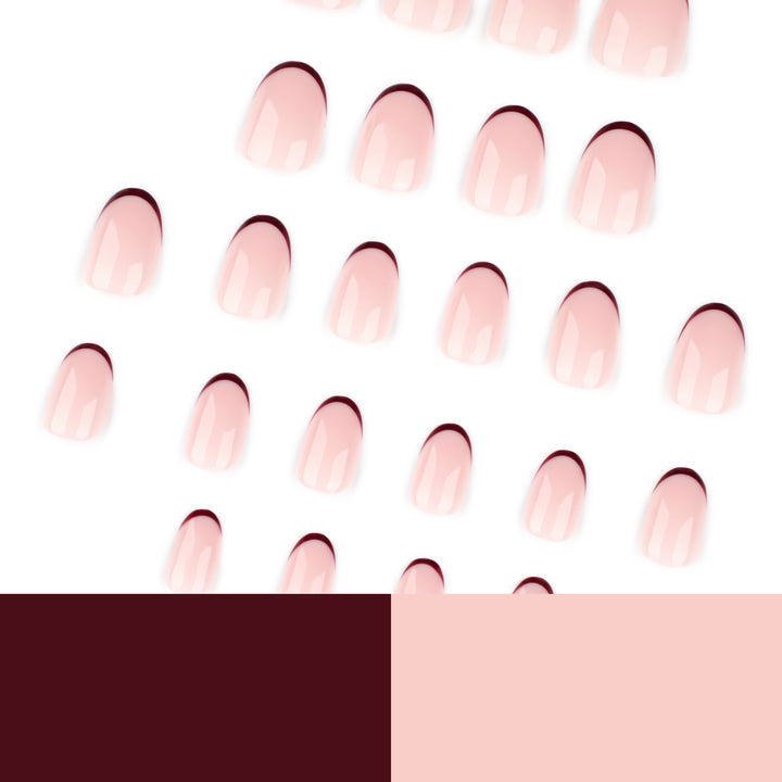 Elegant Nail Art with Gradient and Glossy Finish Bowlift