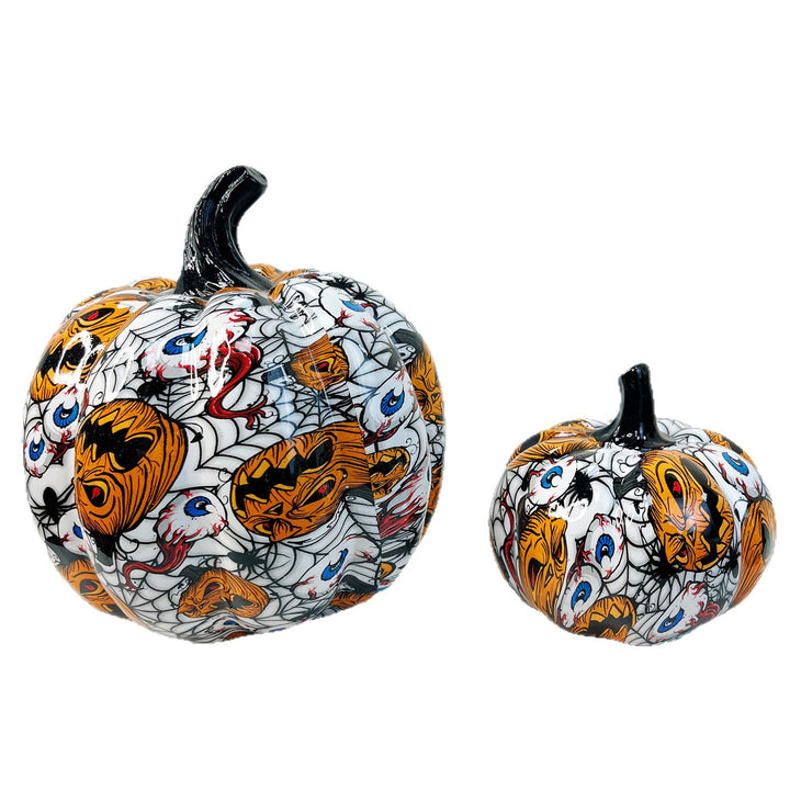 Artistic Halloween Pumpkin Figurine Bowlift