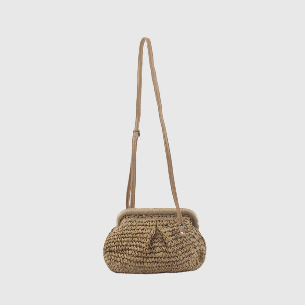 Stylish Woven Shoulder Bag Bowlift