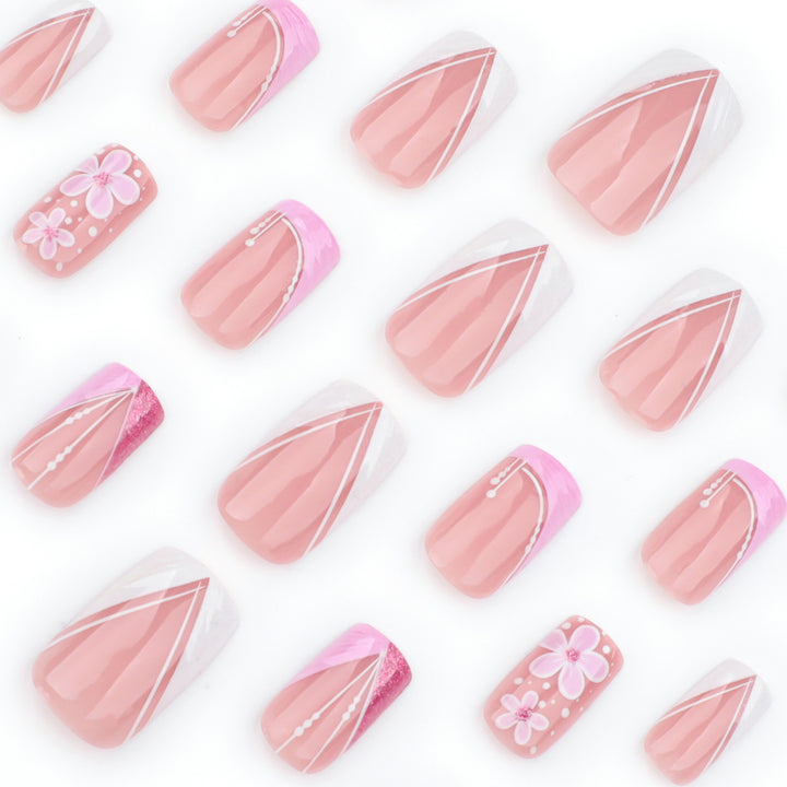 Artful Nail Art with Floral Decorations Bowlift