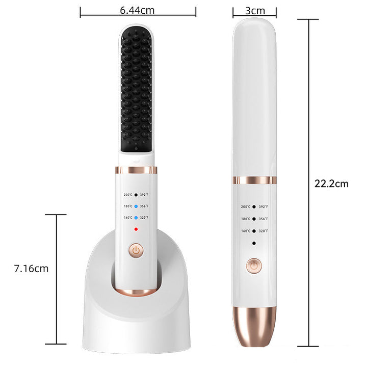 Hair Straightening Brush Bowlift