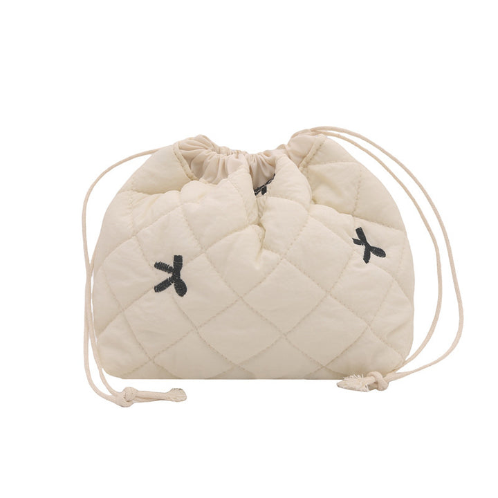 Quilted Drawstring Pouch Bowlift
