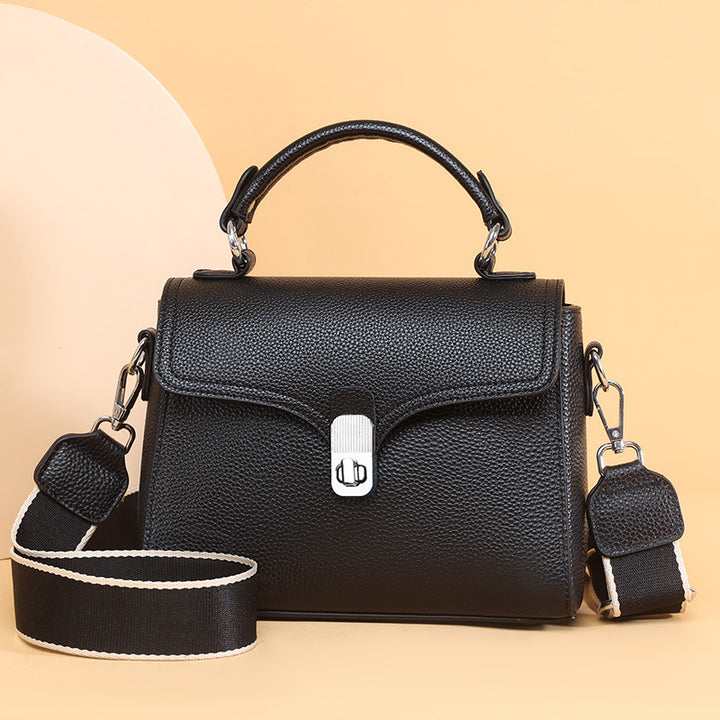 Elegant Leather Handbag Bowlift