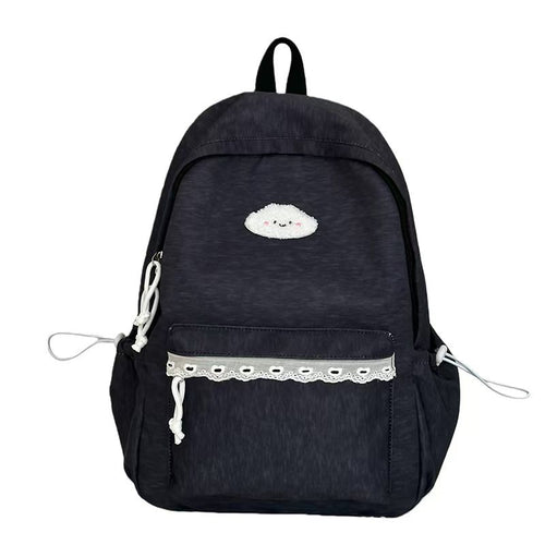 Backpack with Playful Cloud Design and Practical Compartments Bowlift