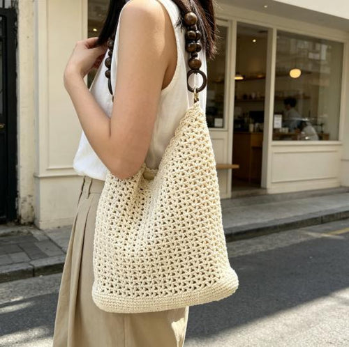Trendy Macrame Tote Bag Bowlift
