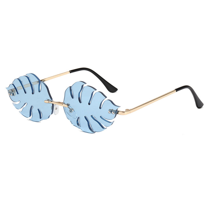 Ladies fashionable sunglasses with striking leaf design Bowlift