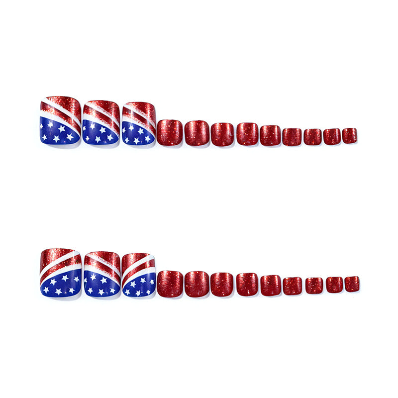 Festive Patriotic Nail Art Bowlift
