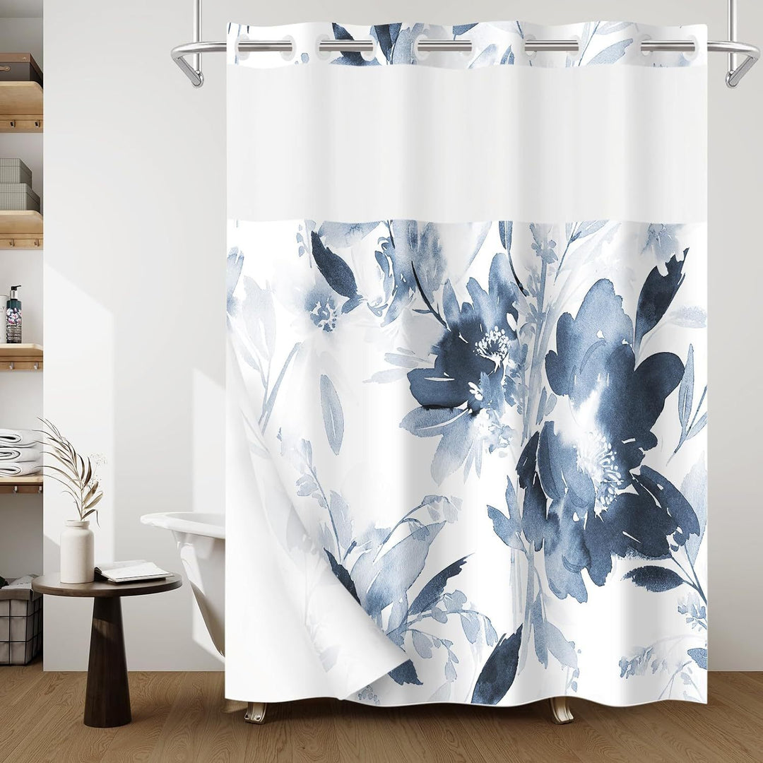 Artistic Floral Shower Curtain Bowlift