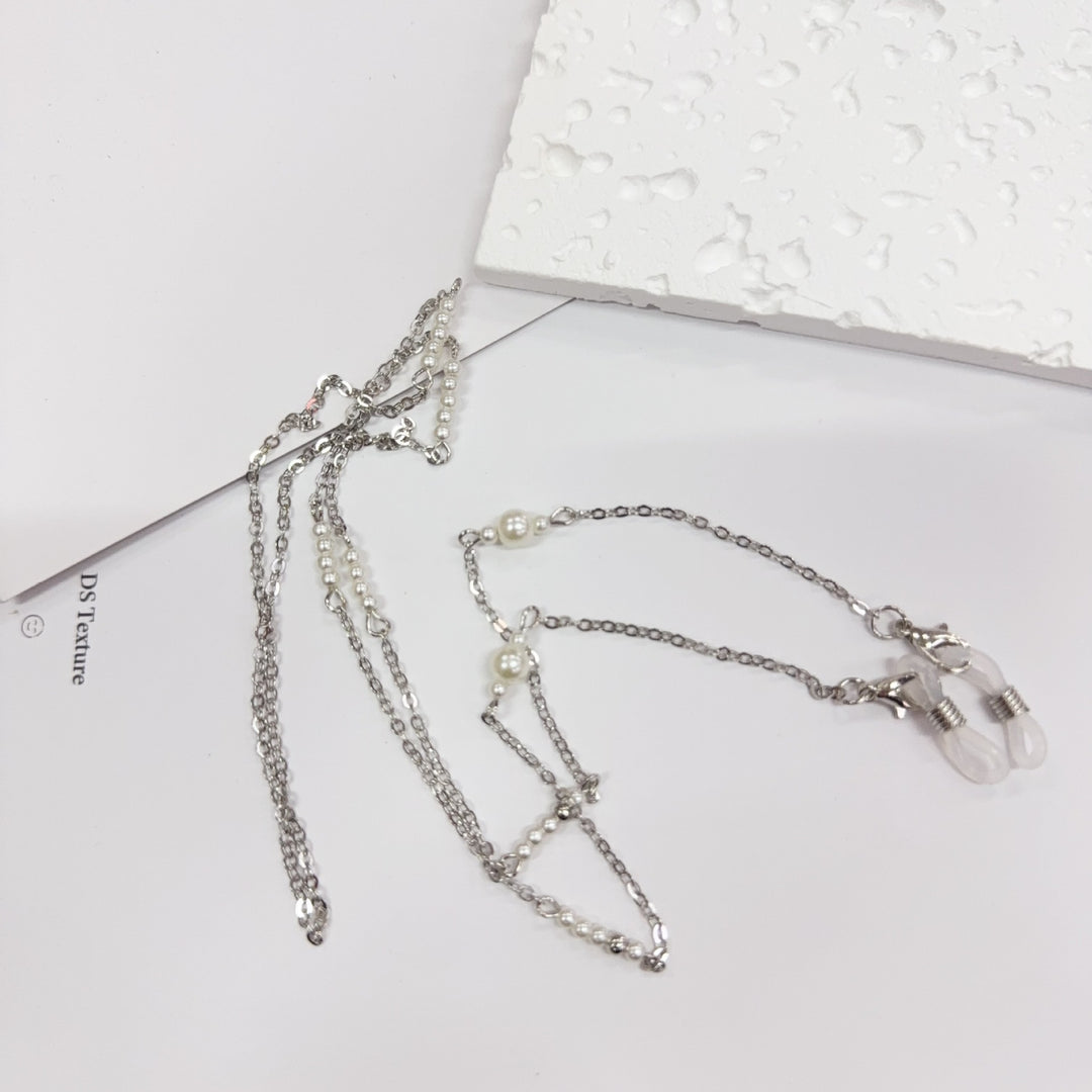 Elegant Pearl Chain Necklace Bowlift