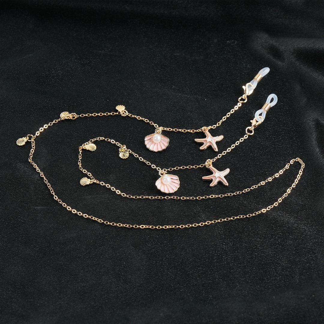 Decorative Coastal-Themed Eyewear Chain Bowlift