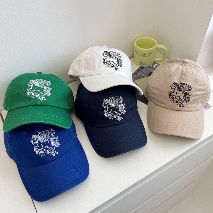 Women's Embroidered Pegasus Baseball Cap Bowlift