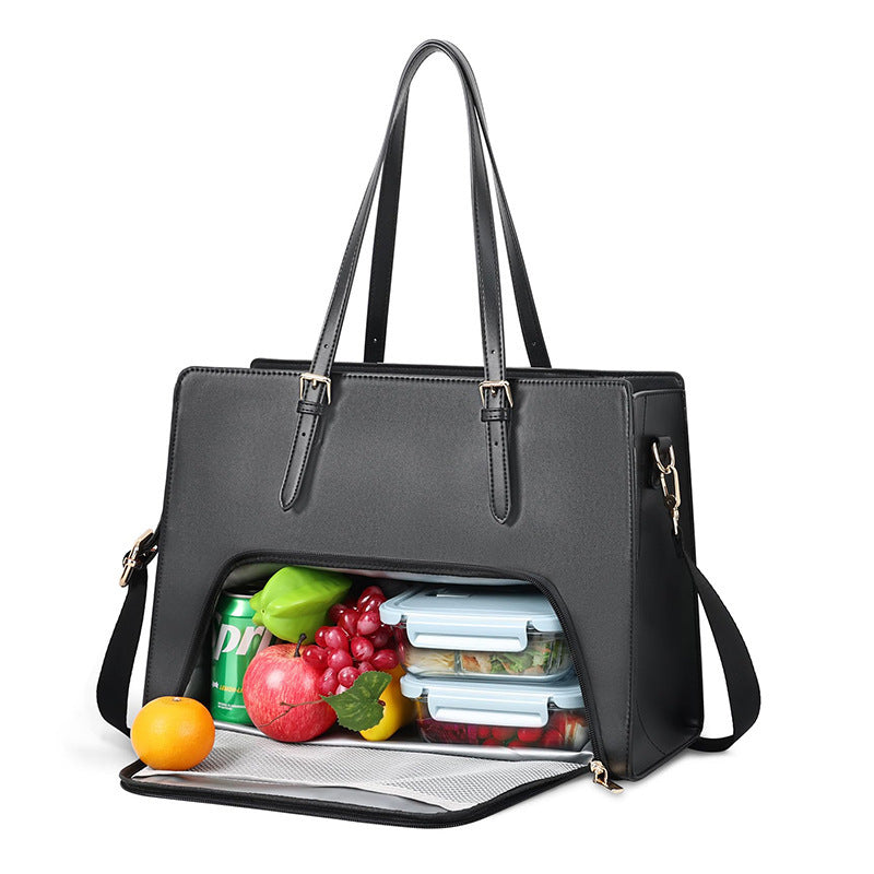 Elegant cooler bag with sophisticated interior compartment Bowlift