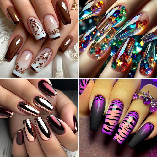 Artistic nail decorations with 3D designs Bowlift