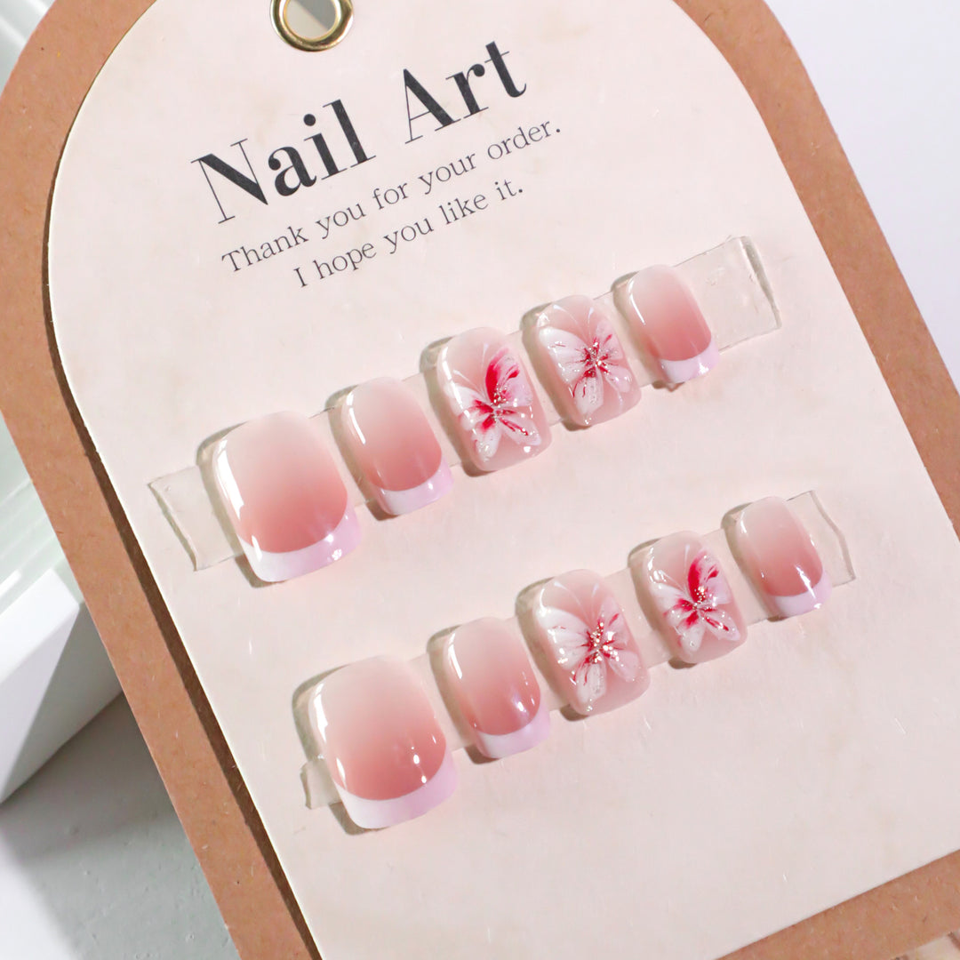 Stylish nail art with floral accents Bowlift