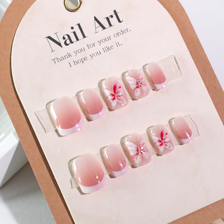 Stylish nail art with floral accents Bowlift