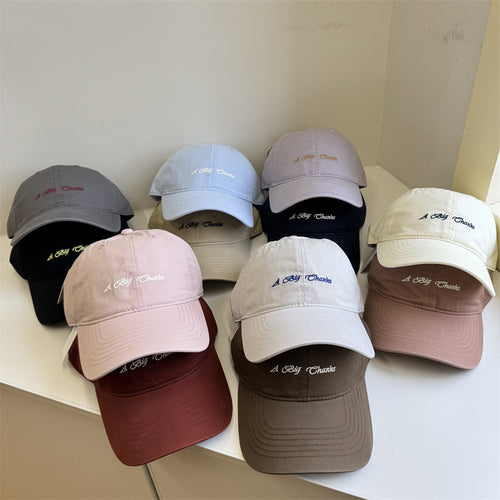 Women's Classic Embroidered Cotton Baseball Cap Bowlift