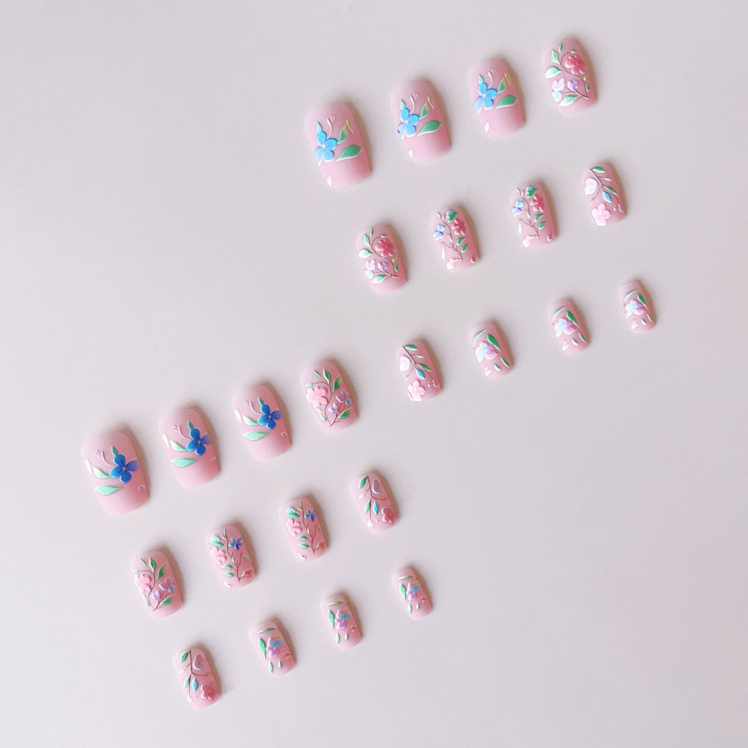 Nail art set with floral 3D embellishments Bowlift 1788017362