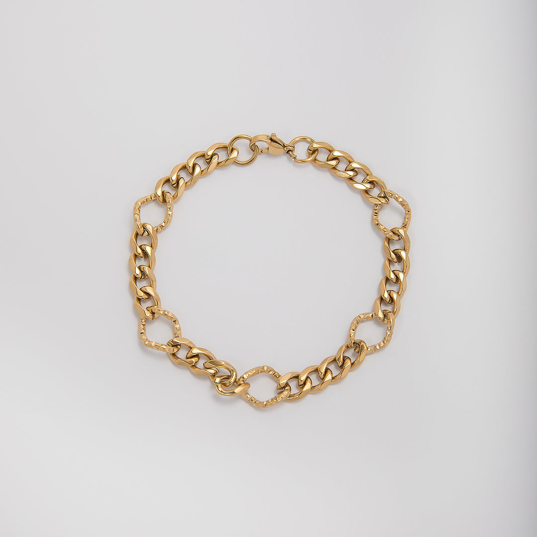 Chunky Interlocking Link Chain Necklace Bowlift