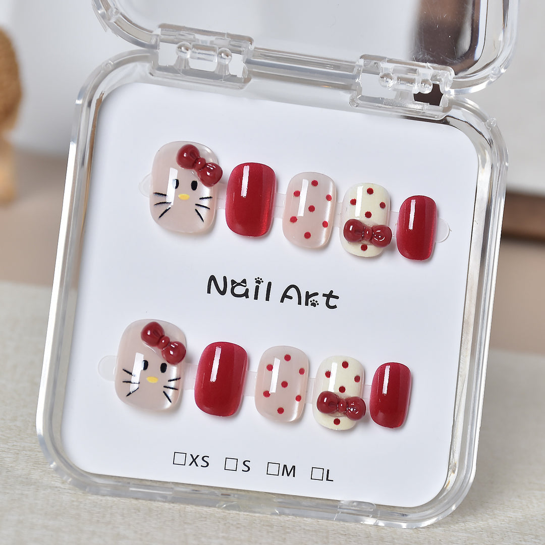 Premium Glamorous Press-On Nail Extensions Bowlift