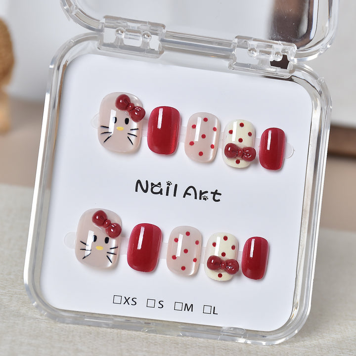 Premium Glamorous Press-On Nail Extensions Bowlift