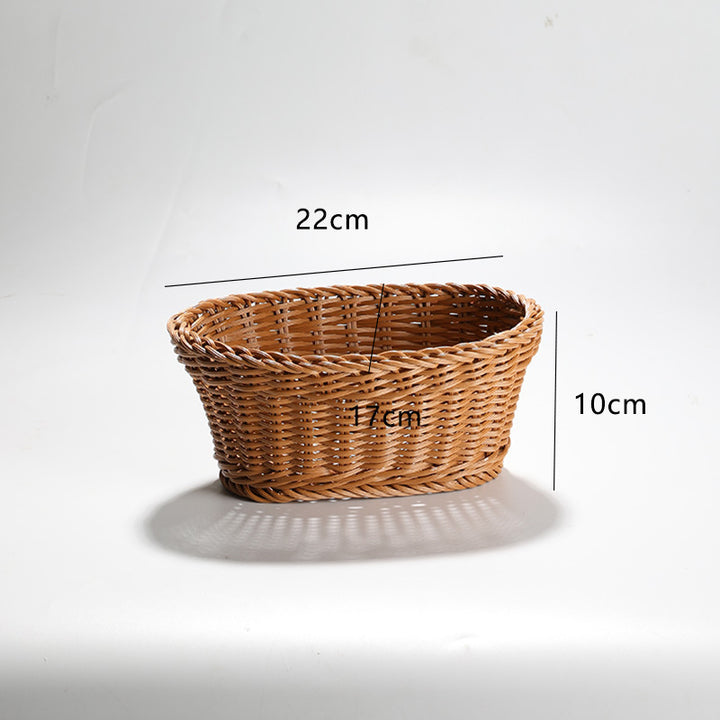 Handcrafted Round Wicker Serving Bowl Bowlift