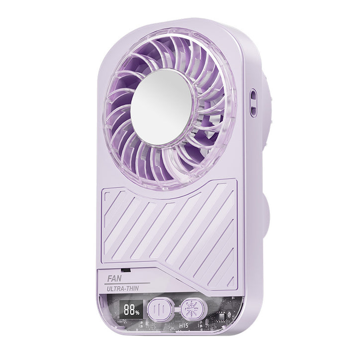 Unisex Ultra-Thin Rechargeable Handheld Fan Bowlift