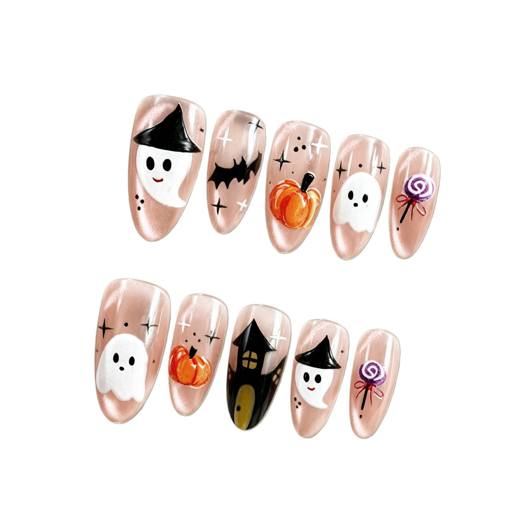 Creative Halloween Art Nail Set Bowlift