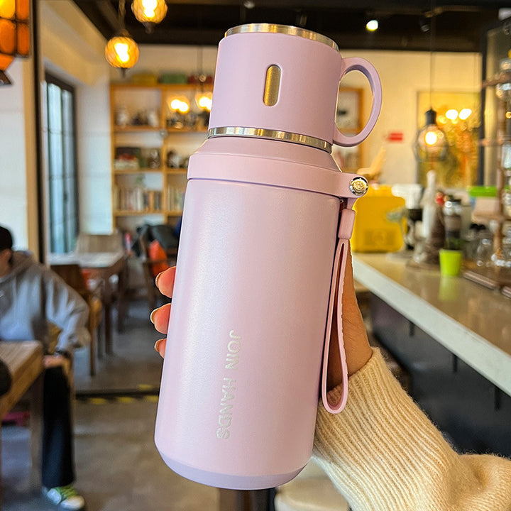 Women's Insulated Drinking Bottle with Carry Grip Bowlift