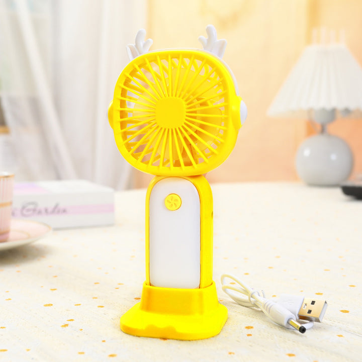 Women's Portable Mini Fan with Playful Design and Flexible Tilt Bowlift