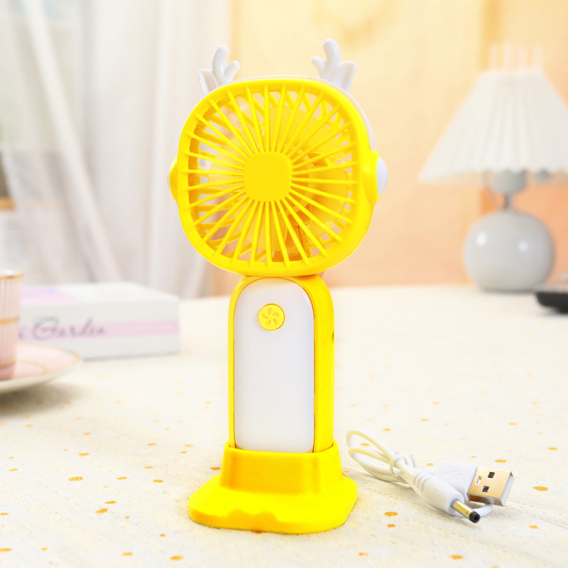 Ladies Portable Hand Fan with Cute Design Bowlift
