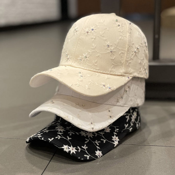 Women's Embellished Floral Cap Bowlift
