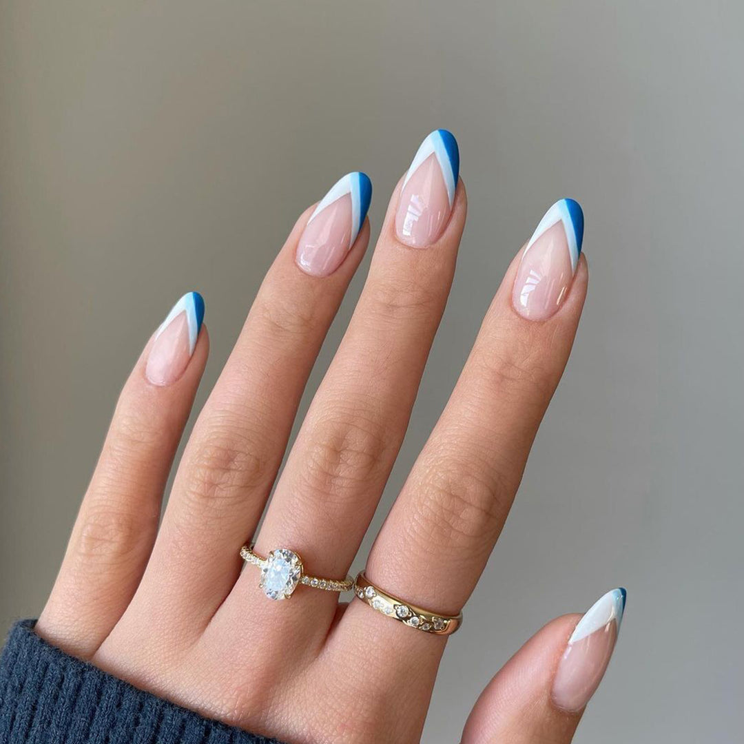Artful Nail Art with Elegant Tips and Geometric Accents Bowlift