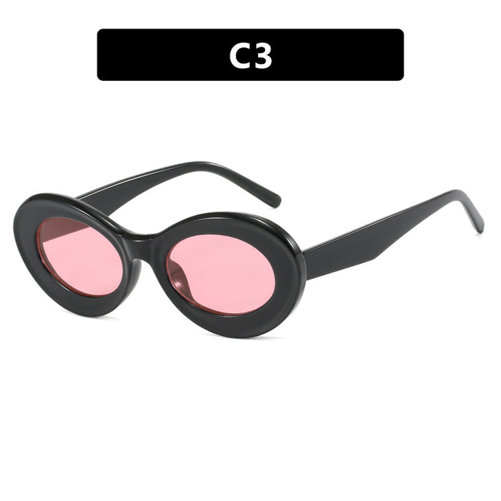 Women's oval sunglasses with modern lenses Bowlift