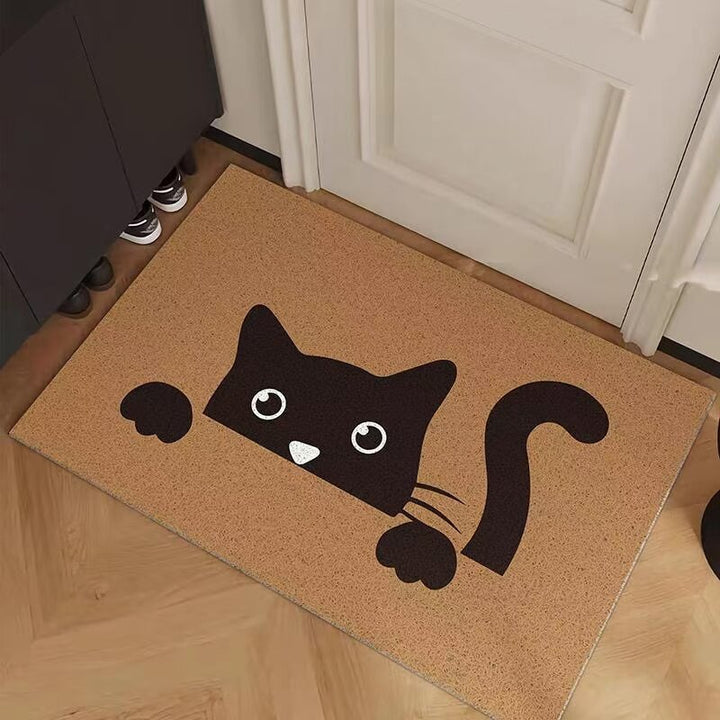Cartoon Cat-Themed Entrance Mat Bowlift