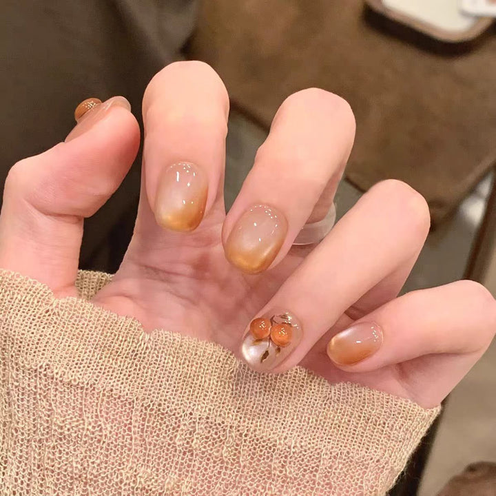 Glossy Ombre Square Press-On Nails Bowlift