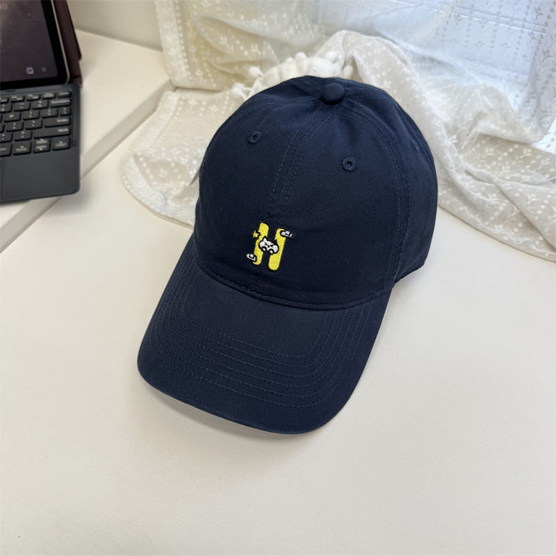 Women's Casual Embroidered Baseball Cap Bowlift