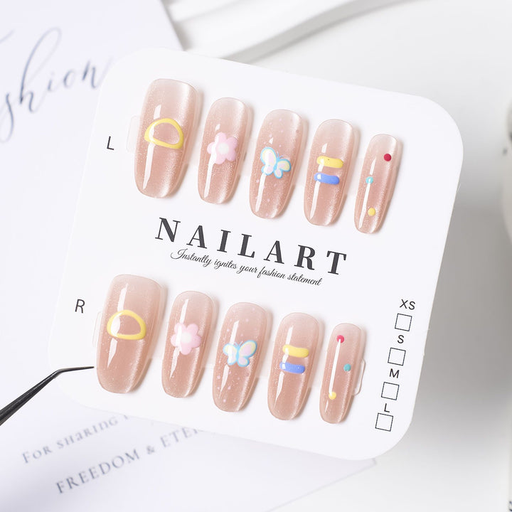 Stylish Ombre Press-On Nail Set Bowlift