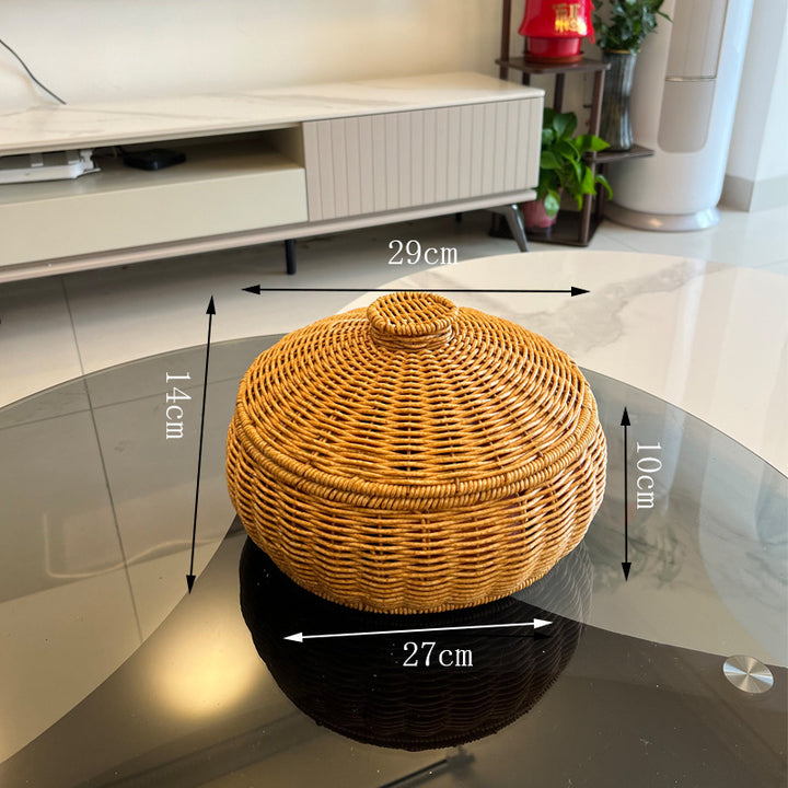 Handwoven Decorative Storage Container Bowlift