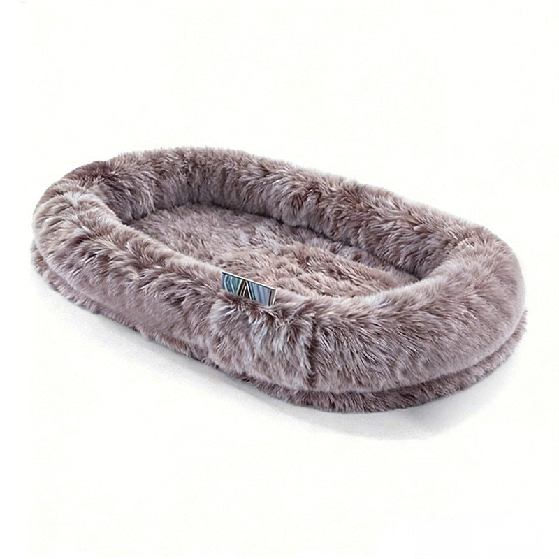 Plush Faux Fur Blanket   Dog Bed