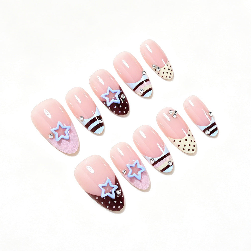Creative Decorative Press-On Nail Art Set Bowlift