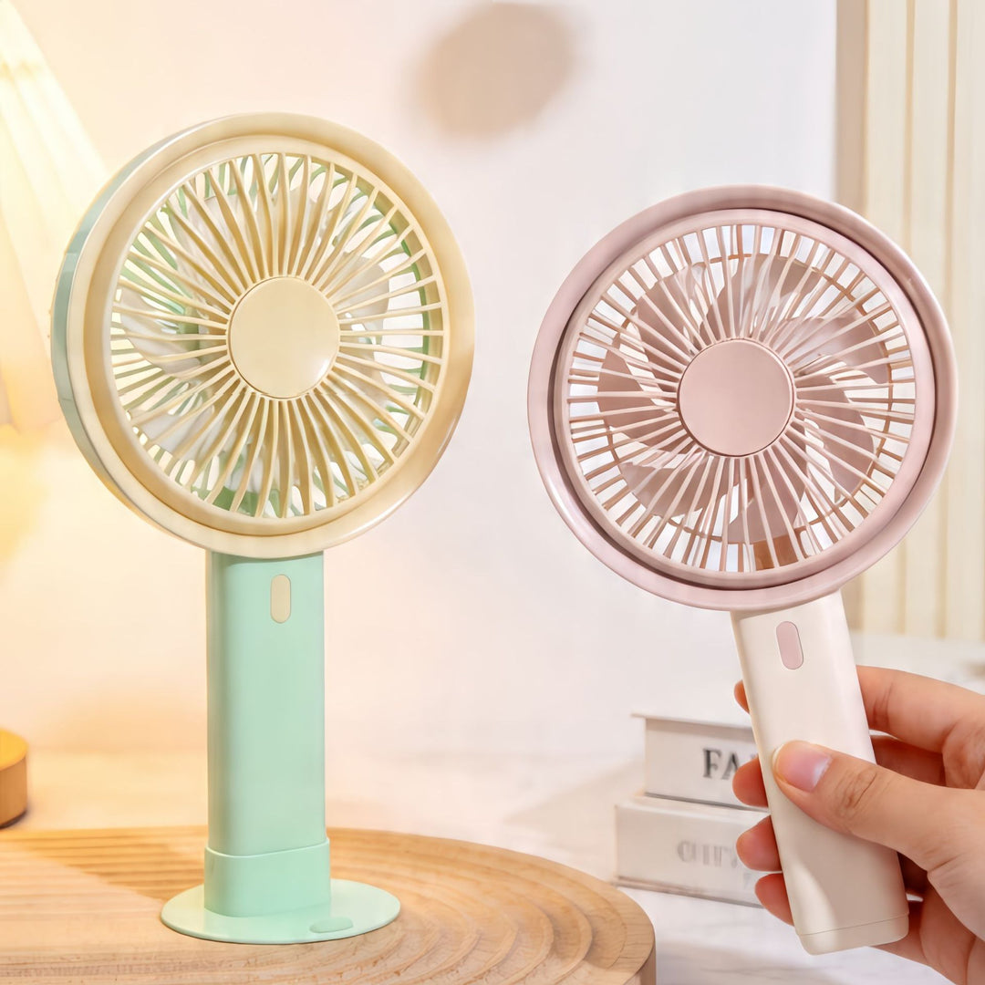Ladies Portable Table Fan with Elegant Control Bowlift