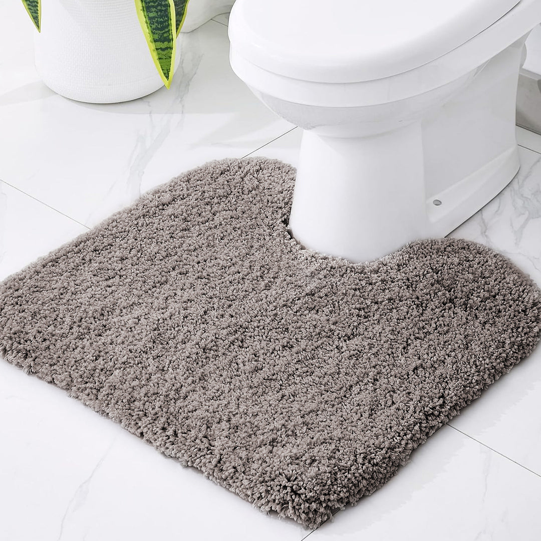 Plush Bathroom Toilet Mat Bowlift