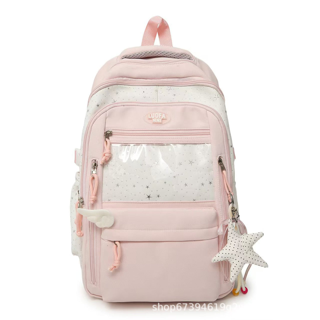 Starry-Themed Versatile Backpack Bowlift