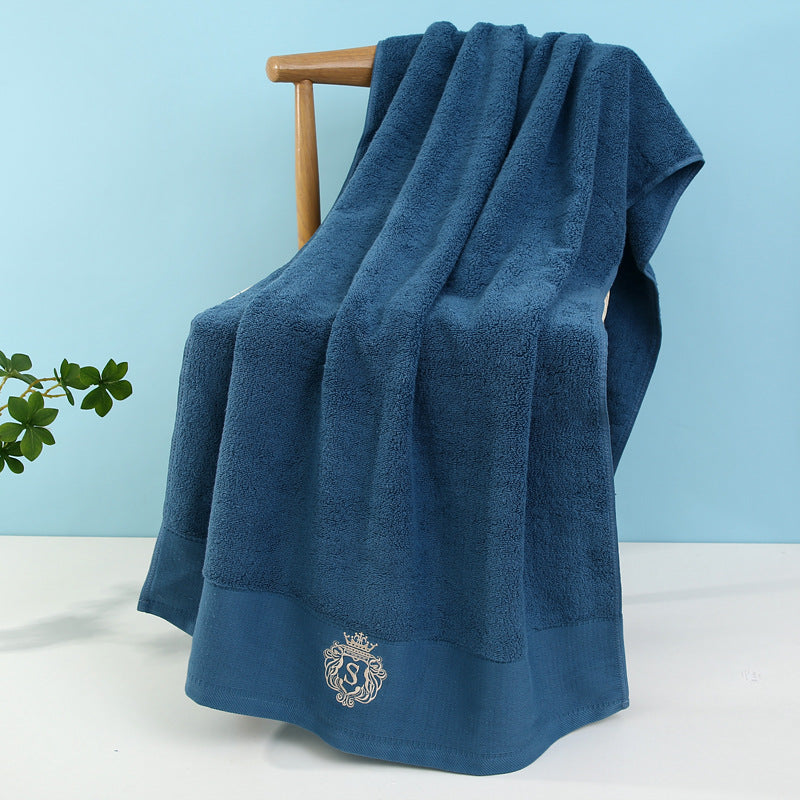 Luxurious Terry Bath Towel With Fine Border Bowlift