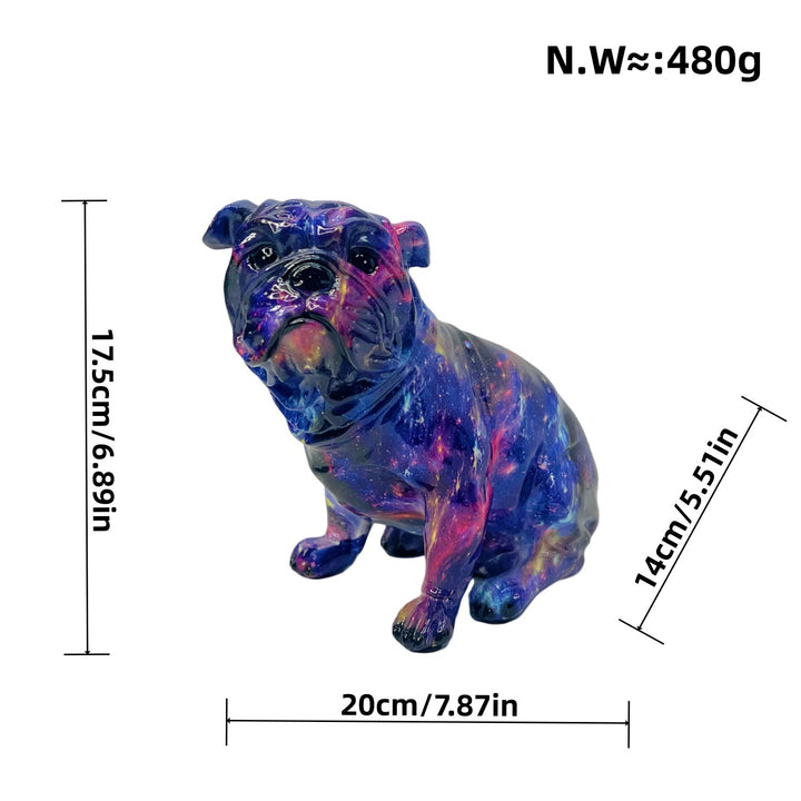 Colorful decorative figure of a dog in modern design Bowlift