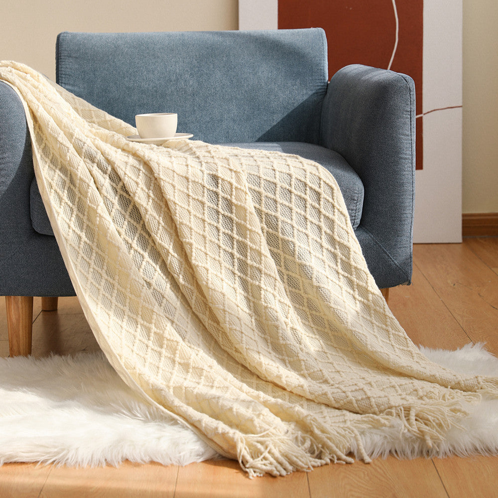 Cozy Knit Throw Blanket