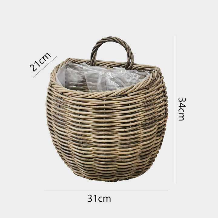 Decorative storage basket with handle Bowlift