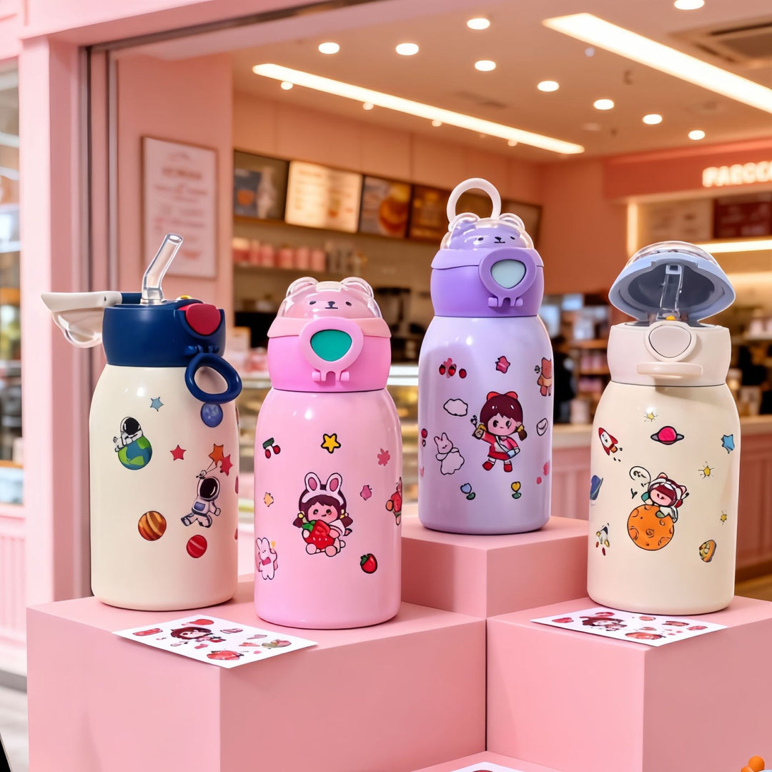 Women's water bottle with unique astronaut design Bowlift