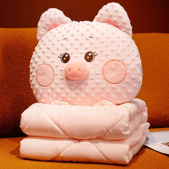 Cuddle Ready Cute Cartoon Pillow Bowliftanket | Bowlift