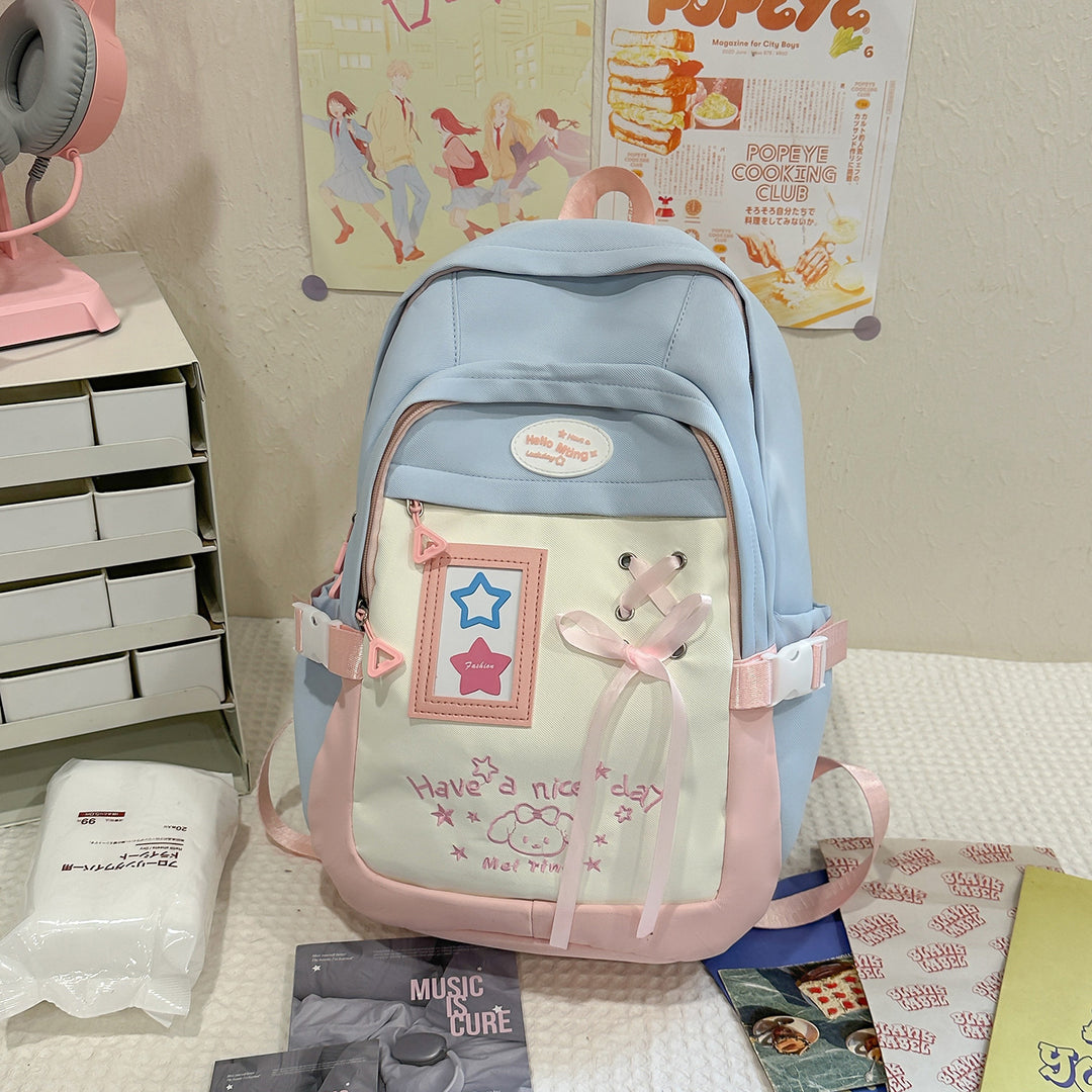 Whimsical Multi-Pocket Backpack Bowlift